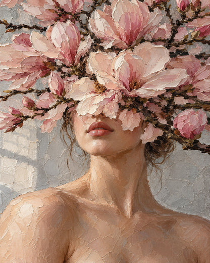 Magnolia Silence by Delphine Arcadi, the artwork