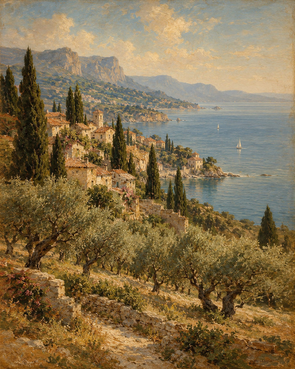 Riviera Afternoon by Rowan Ellery, the artwork