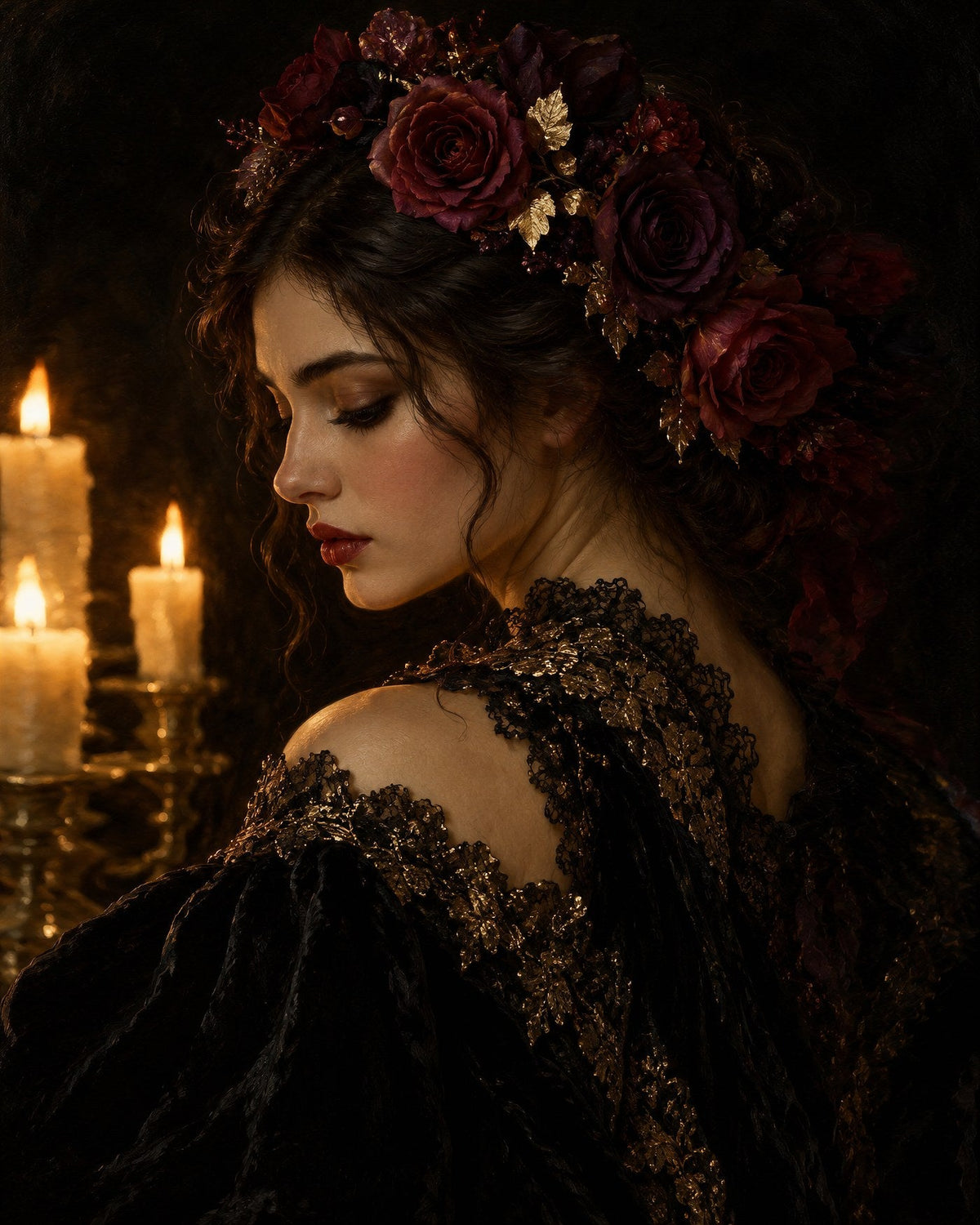 Rosa Notturna by Isadora Veyne, the artwork