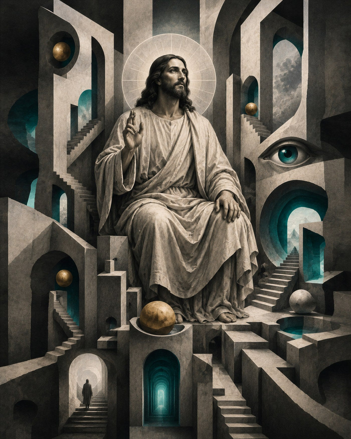 Scala Salvatoris by Lucien Arvaux, the artwork