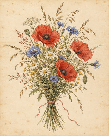 Wildflower Posy by Clementine Hale, the artwork