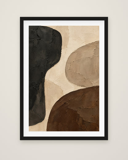 Sand and Shadow by Mila Sorel, Museum Edition framed fine art print in a black box frame with a snow white mount