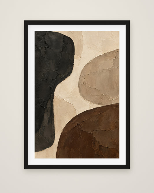 Sand and Shadow by Mila Sorel, Museum Edition framed fine art print in a black box frame with a snow white mount