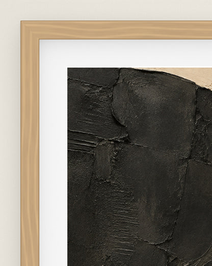 Sand and Shadow Museum Edition, close up of the box frame, bevelled mount and Hahnemühle Photo Rag paper