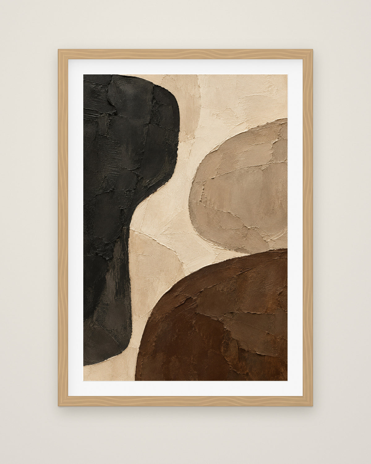 Sand and Shadow by Mila Sorel, Museum Edition framed fine art print in a natural box frame with a snow white mount