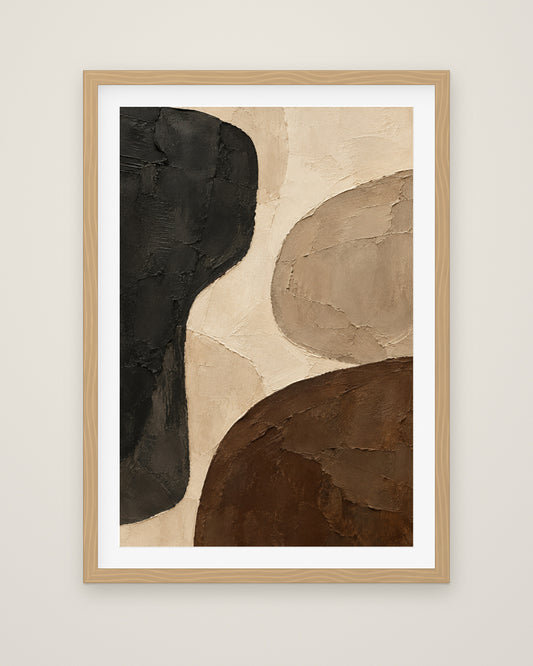 Sand and Shadow by Mila Sorel, Museum Edition framed fine art print in a natural box frame with a snow white mount