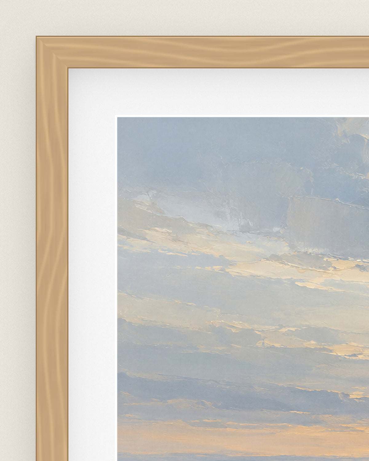 Silver Estuary Museum Edition, close up of the box frame, bevelled mount and Hahnemühle Photo Rag paper