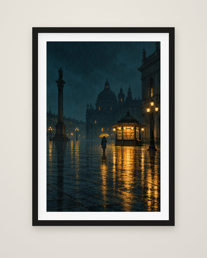 Small Hours by Elias Northcott, Museum Edition framed fine art print in a black box frame with a snow white mount