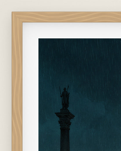 Small Hours Museum Edition, close up of the box frame, bevelled mount and Hahnemühle Photo Rag paper
