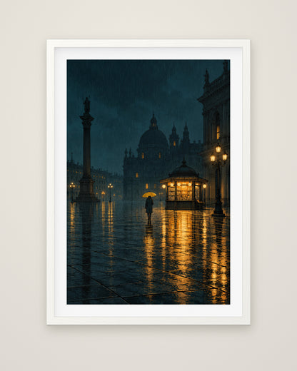 Small Hours by Elias Northcott, Museum Edition framed fine art print in a white box frame with a snow white mount