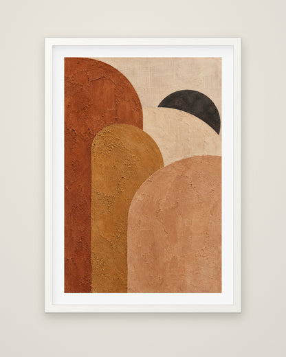 Terra Arch by Mila Sorel, Museum Edition framed fine art print in a white box frame with a snow white mount