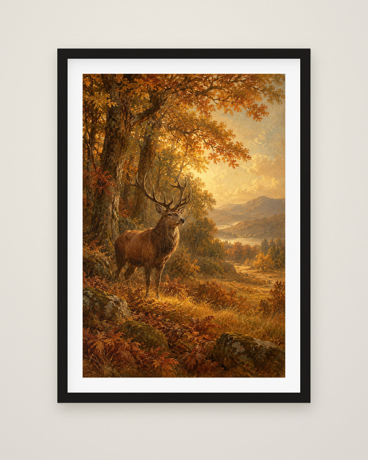 The Clearing by Rowan Ellery, Museum Edition framed fine art print in a black box frame with a snow white mount