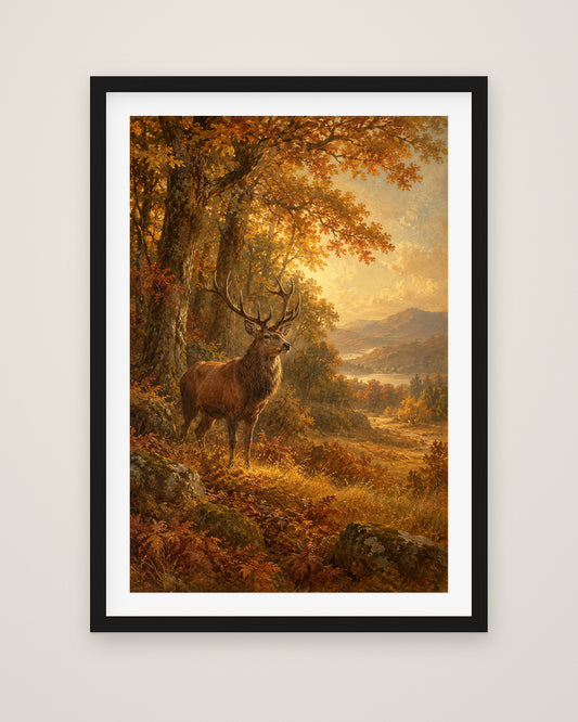 The Clearing by Rowan Ellery, Museum Edition framed fine art print in a black box frame with a snow white mount