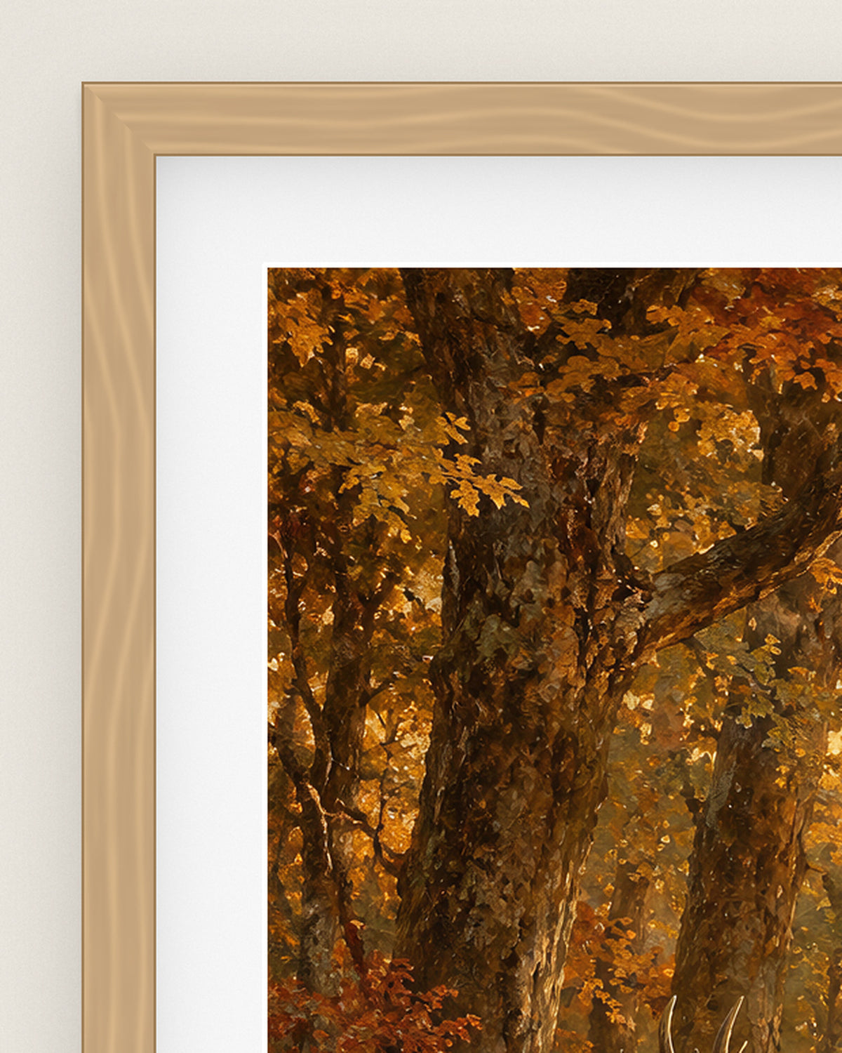 The Clearing Museum Edition, close up of the box frame, bevelled mount and Hahnemühle Photo Rag paper