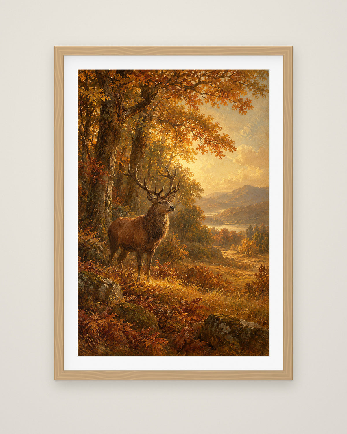 The Clearing by Rowan Ellery, Museum Edition framed fine art print in a natural box frame with a snow white mount