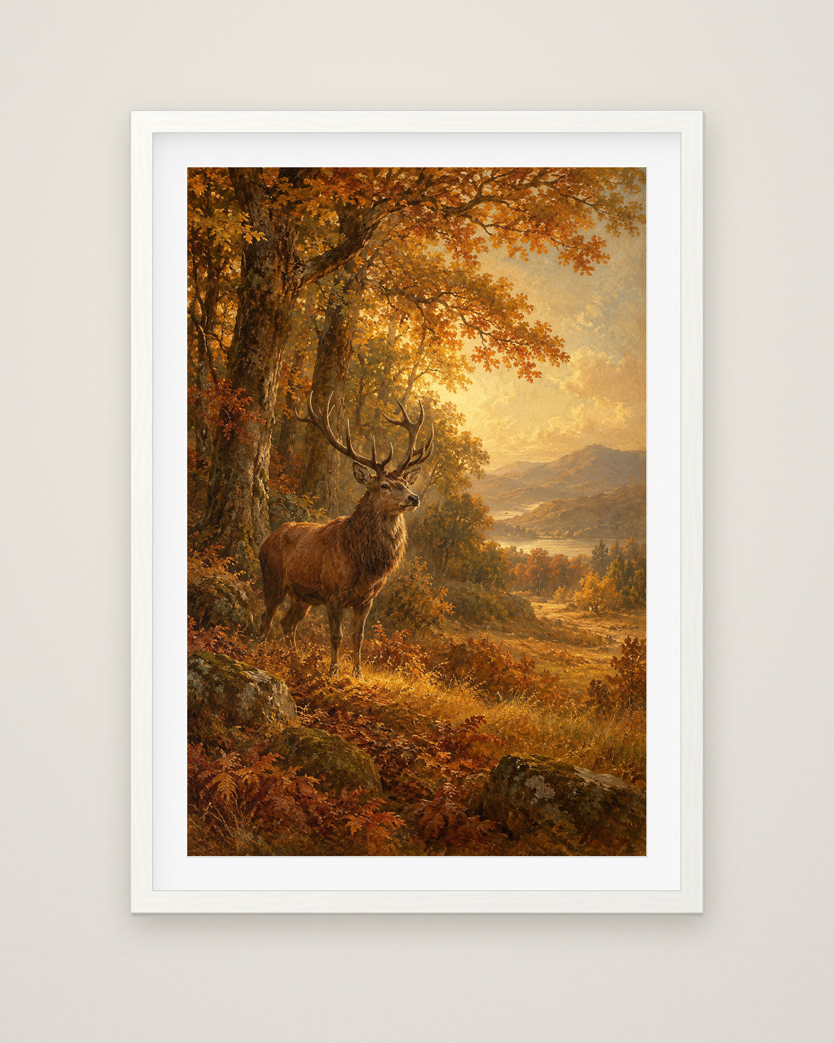 The Clearing by Rowan Ellery, Museum Edition framed fine art print in a white box frame with a snow white mount