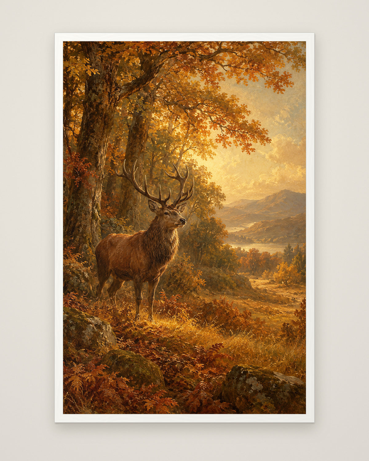 The Clearing by Rowan Ellery, Museum Edition framed edge to edge in a white box frame, 60 × 90 cm and 80 × 120 cm