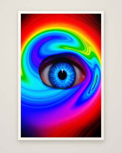 The Spectrum Within by Nova Vale, Museum Edition framed edge to edge in a white box frame, 60 × 90 cm and 80 × 120 cm