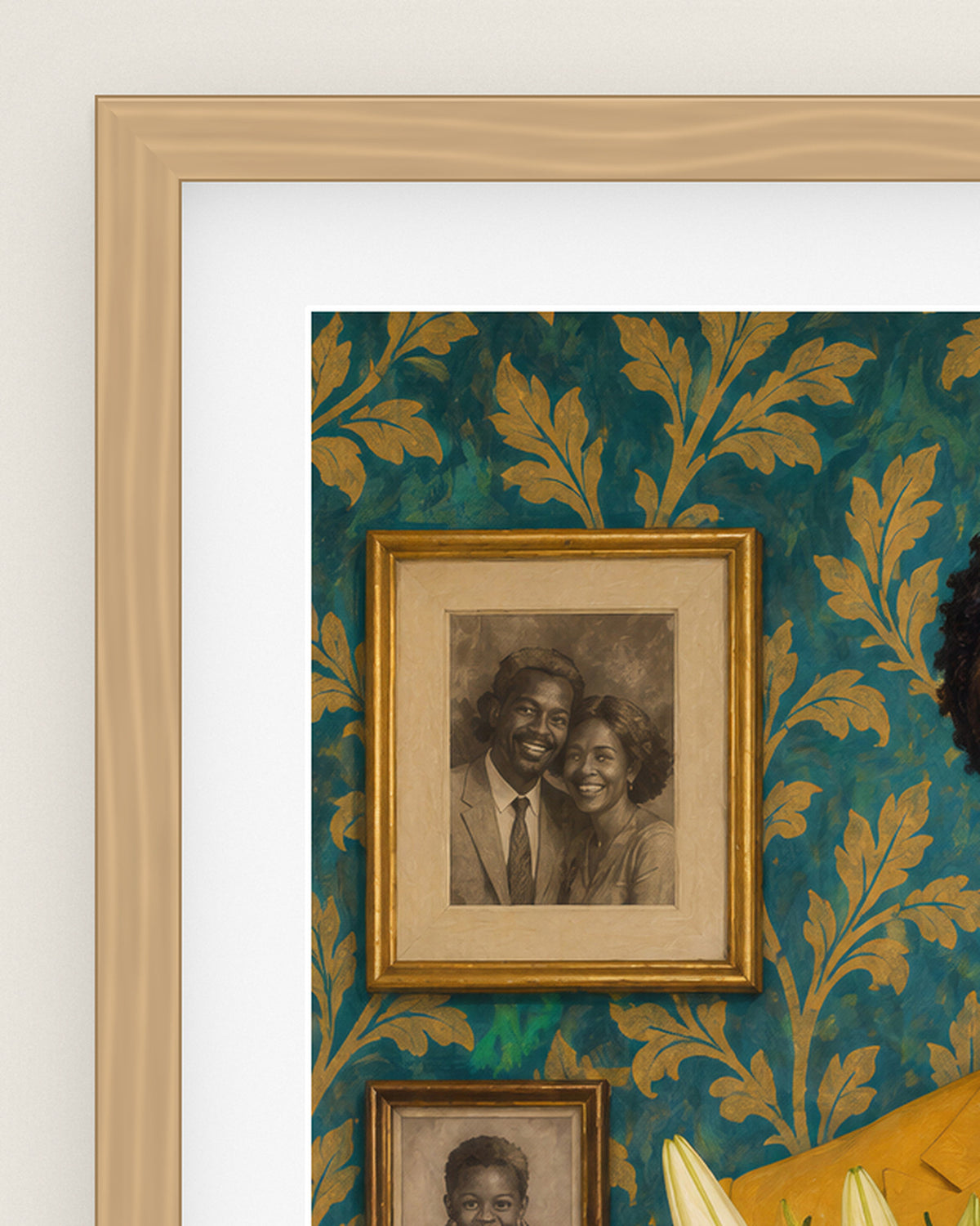 The Visitor Museum Edition, close up of the box frame, bevelled mount and Hahnemühle Photo Rag paper