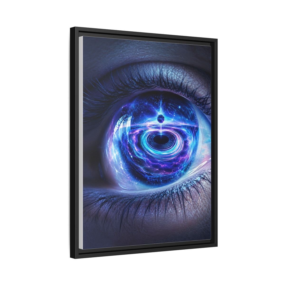 Eclipse of the Inner Eye framed canvas side view