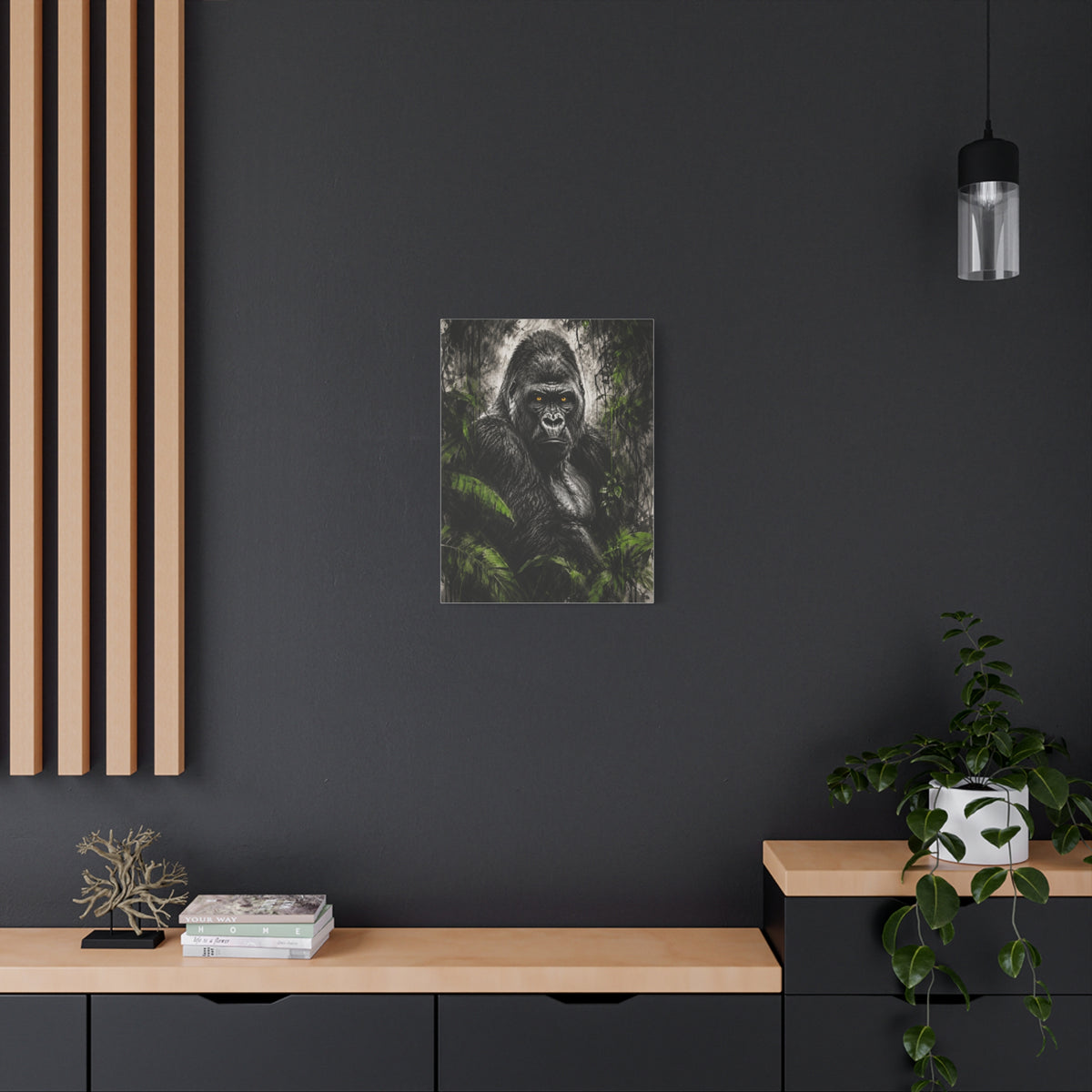 Viridian Primus frameless canvas styled interior