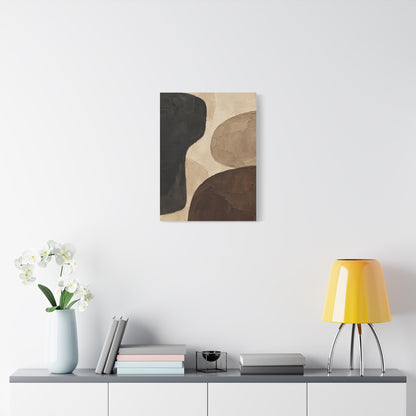 Sand and Shadow frameless canvas in a room