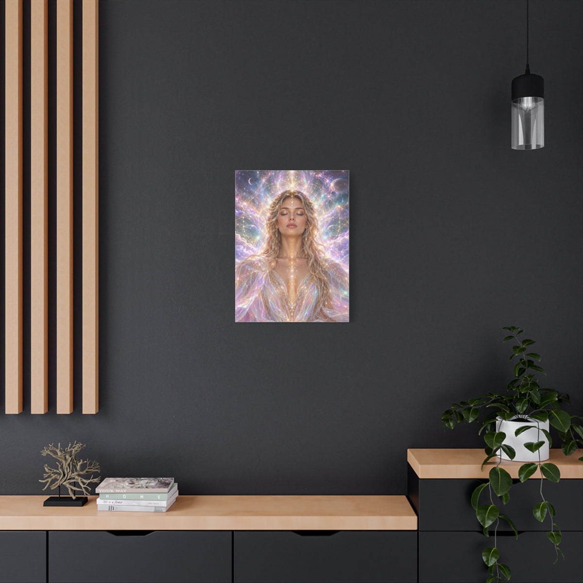 Aura Aeterna frameless canvas styled interior