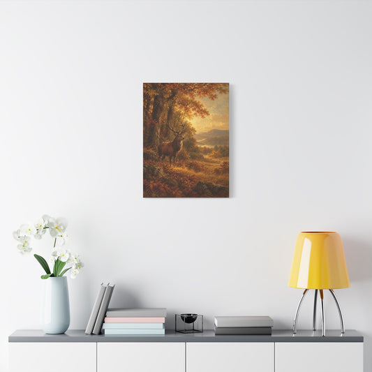 The Clearing frameless canvas in a room