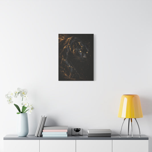 Aurea Umbra frameless canvas in a room