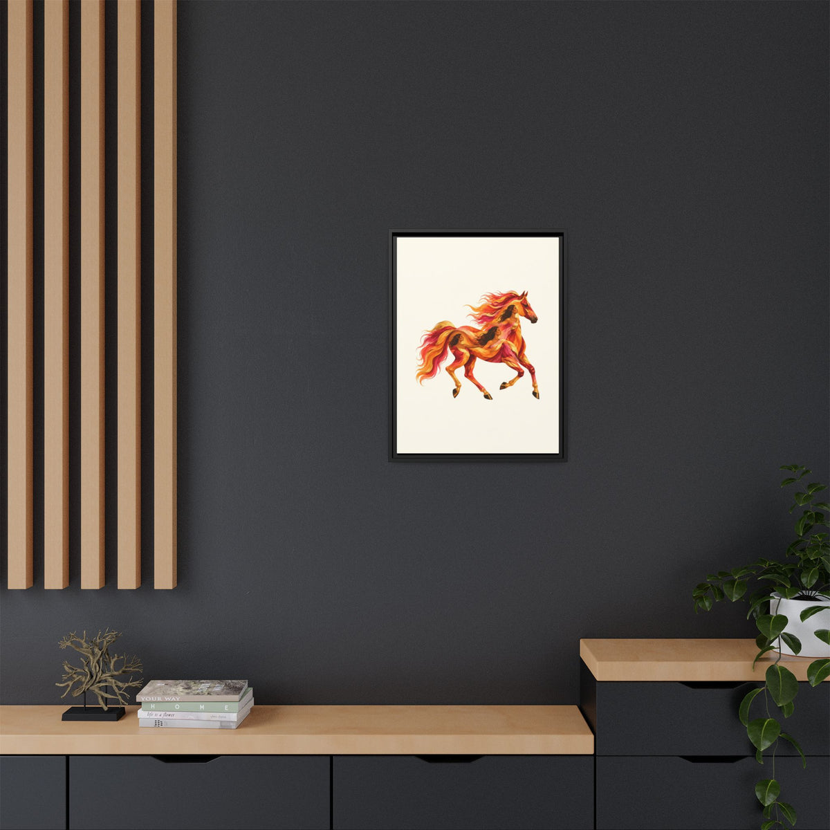 Equa Solaris framed canvas styled interior