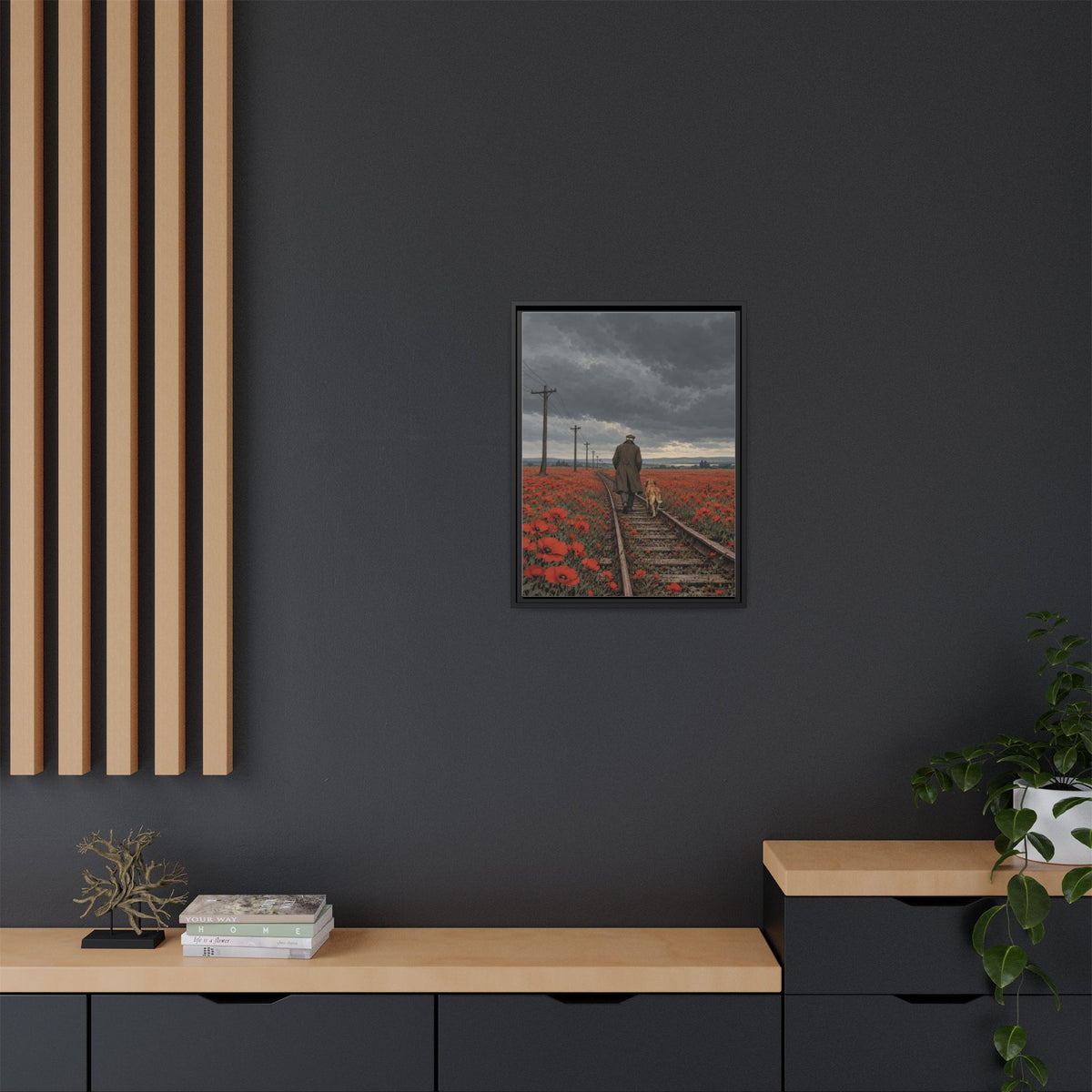 Northbound framed canvas styled interior