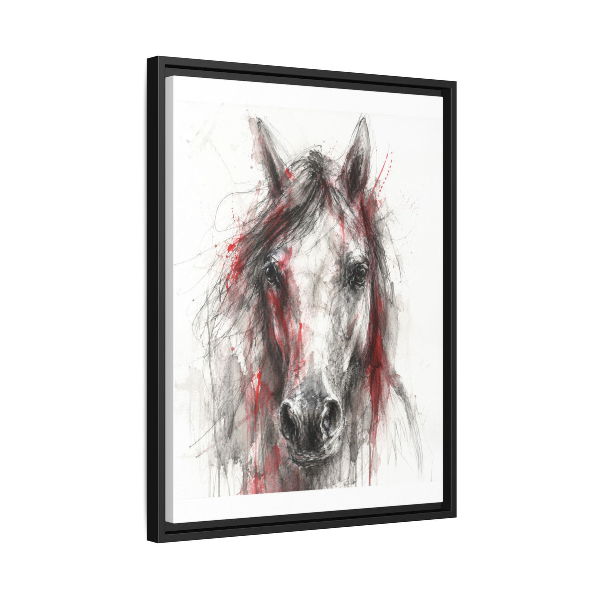 Scarlet Equus framed canvas side view