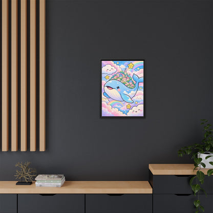 Sweet Dreams Whale framed canvas styled interior