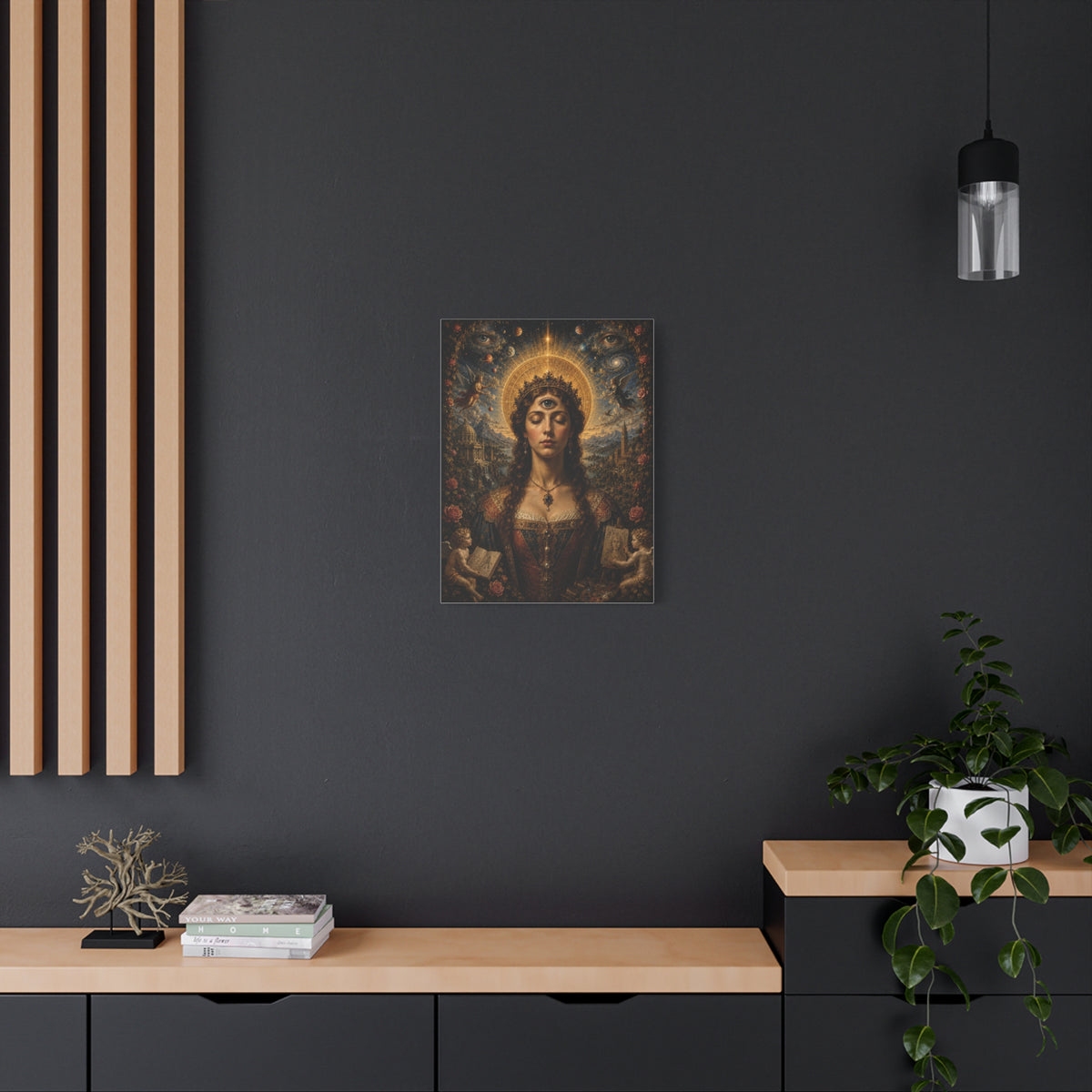 The Awakening of Celestia frameless canvas styled interior
