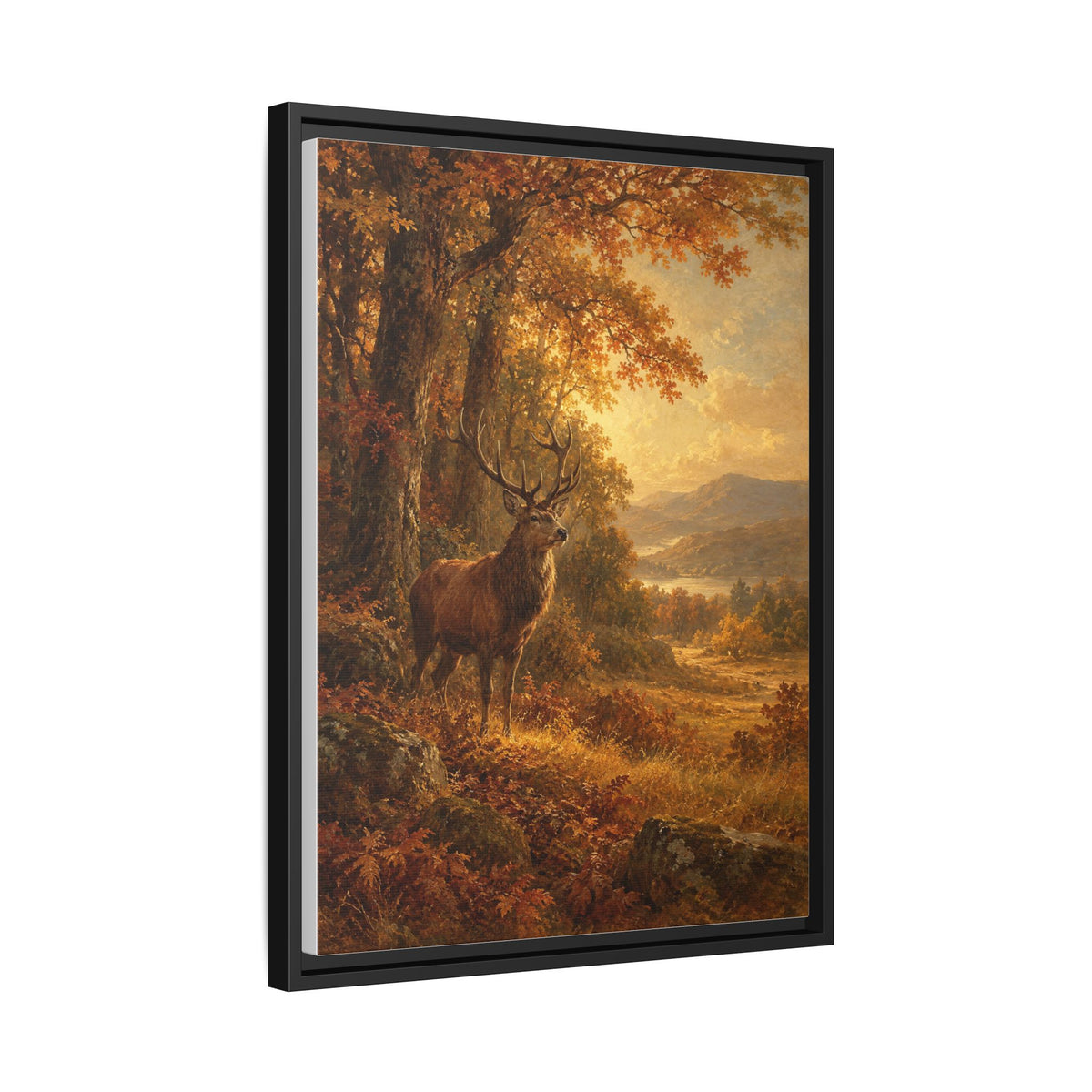 The Clearing framed canvas side view