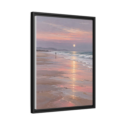 Silver Moon Tide framed canvas side view