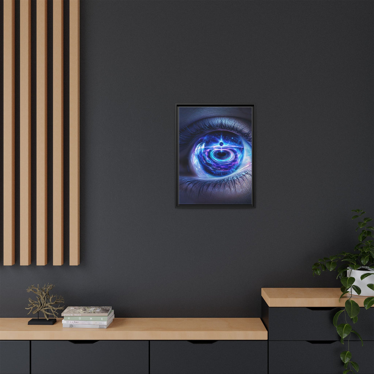 Eclipse of the Inner Eye framed canvas styled interior