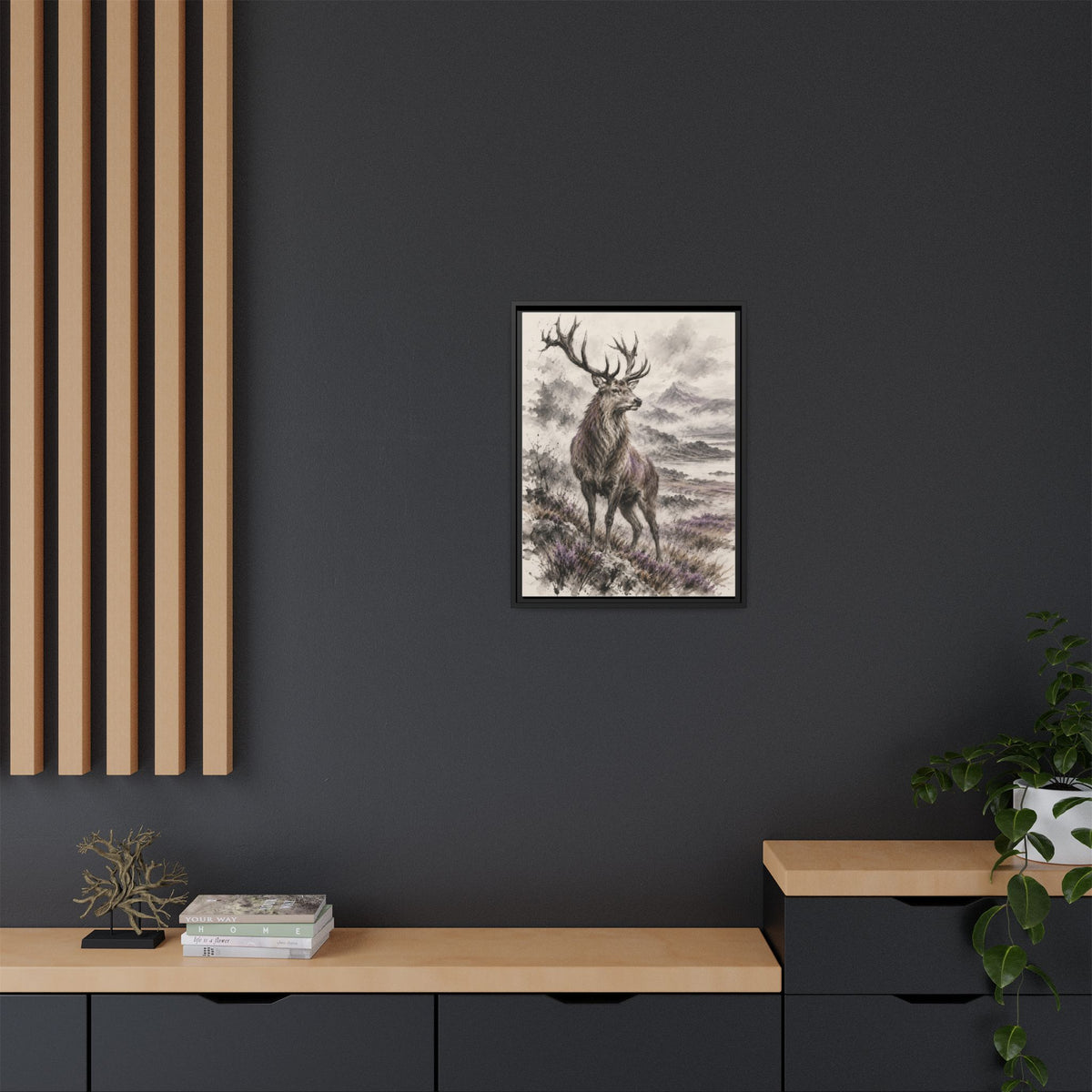Rex Montium framed canvas styled interior