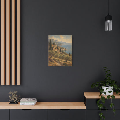 Riviera Afternoon frameless canvas styled interior