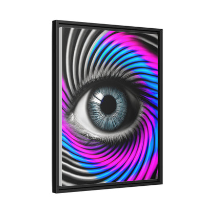 The Perception Vortex framed canvas side view