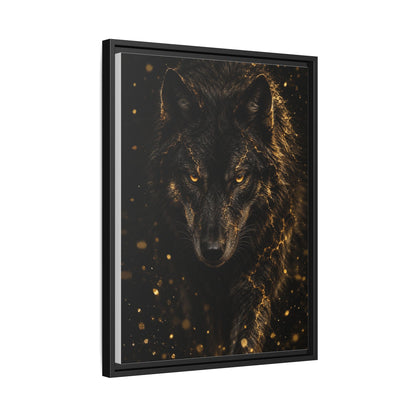 Lupus Aureus framed canvas side view