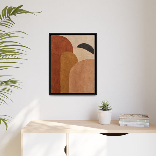 Terra Arch framed canvas in a room