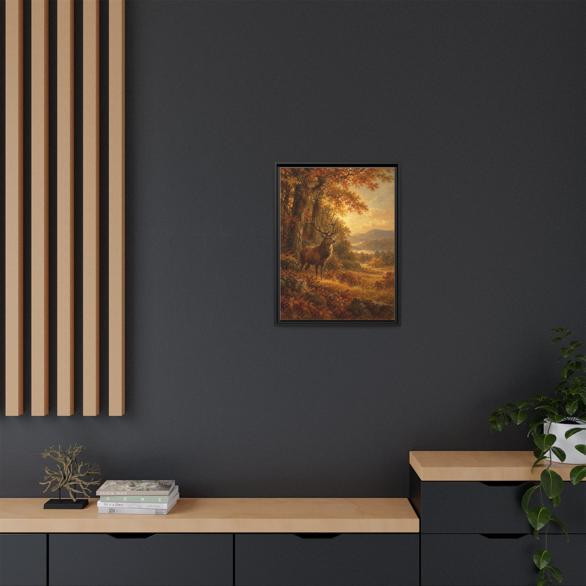 The Clearing framed canvas styled interior