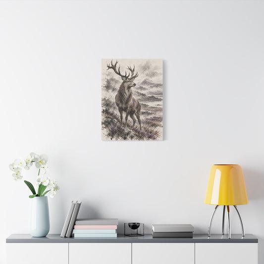 Rex Montium frameless canvas in a room