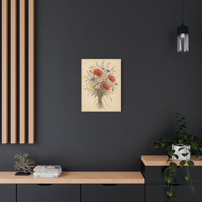 Wildflower Posy frameless canvas styled interior