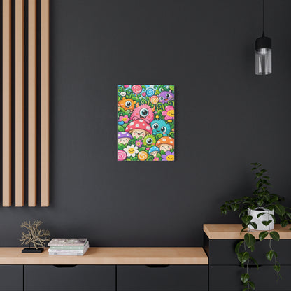 Monster Garden frameless canvas styled interior