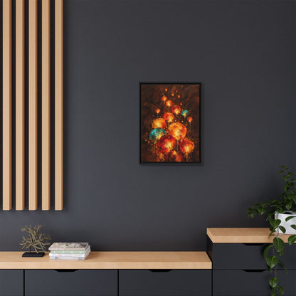 Lanternes du Soir framed canvas styled interior