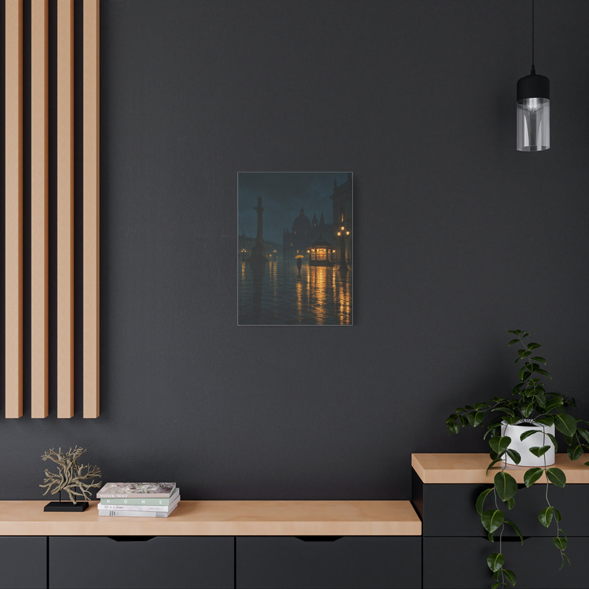 Small Hours frameless canvas styled interior