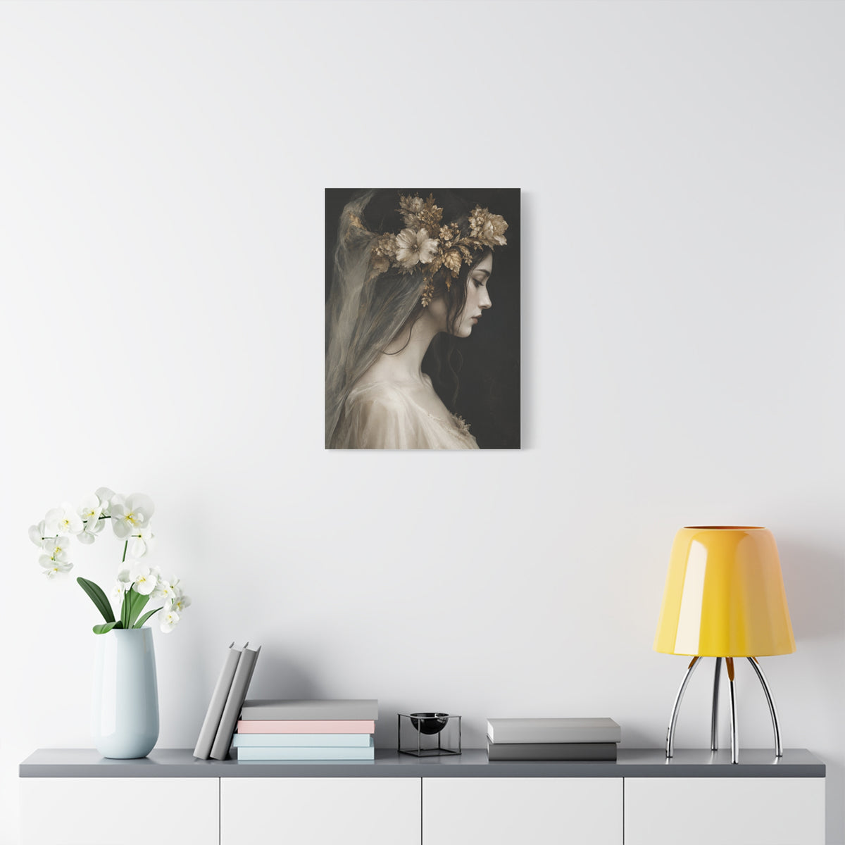 Elysian Florentia frameless canvas in a room