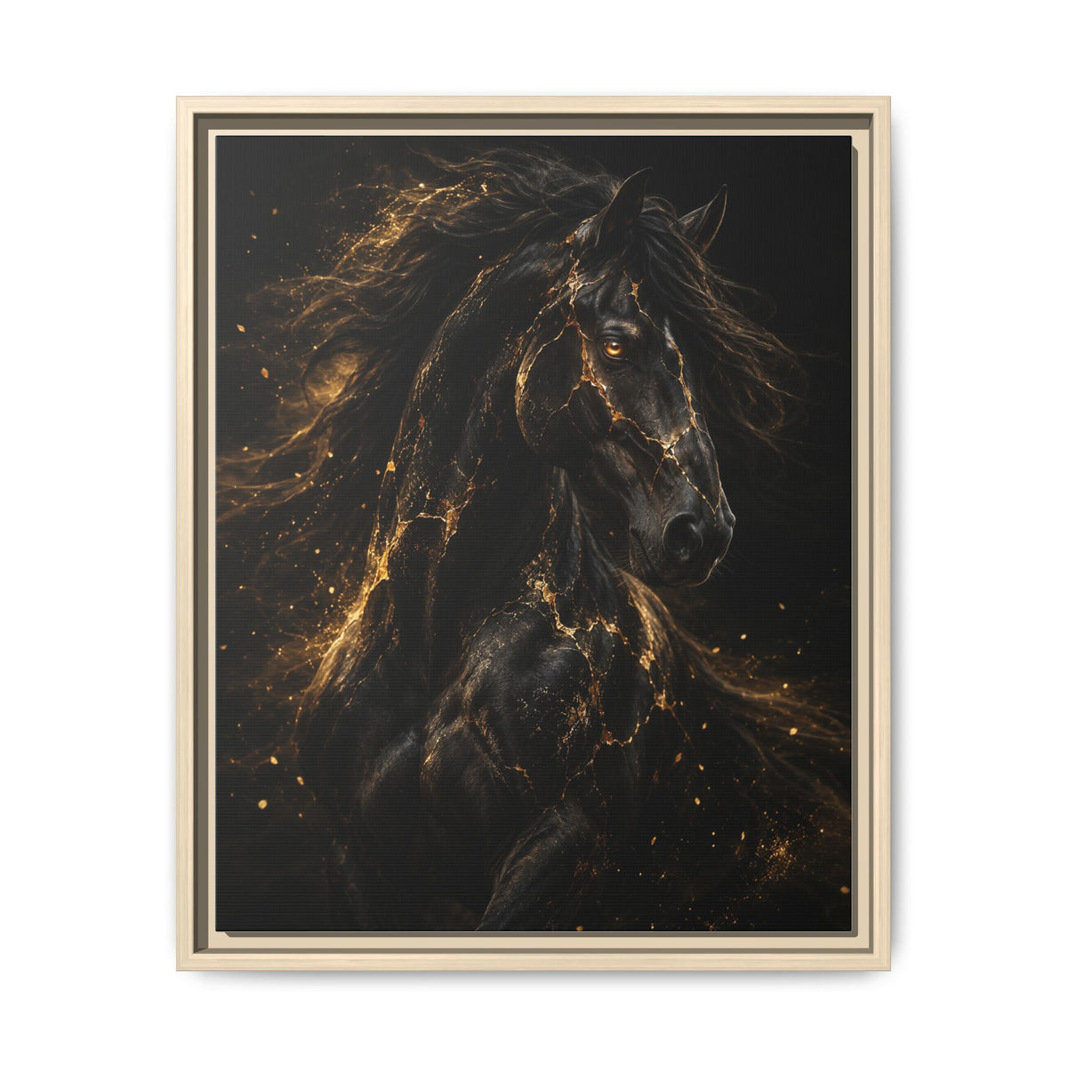 Equus Noctis Framed Canvas